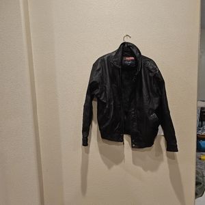 Vintage USA leather blanket jacket small